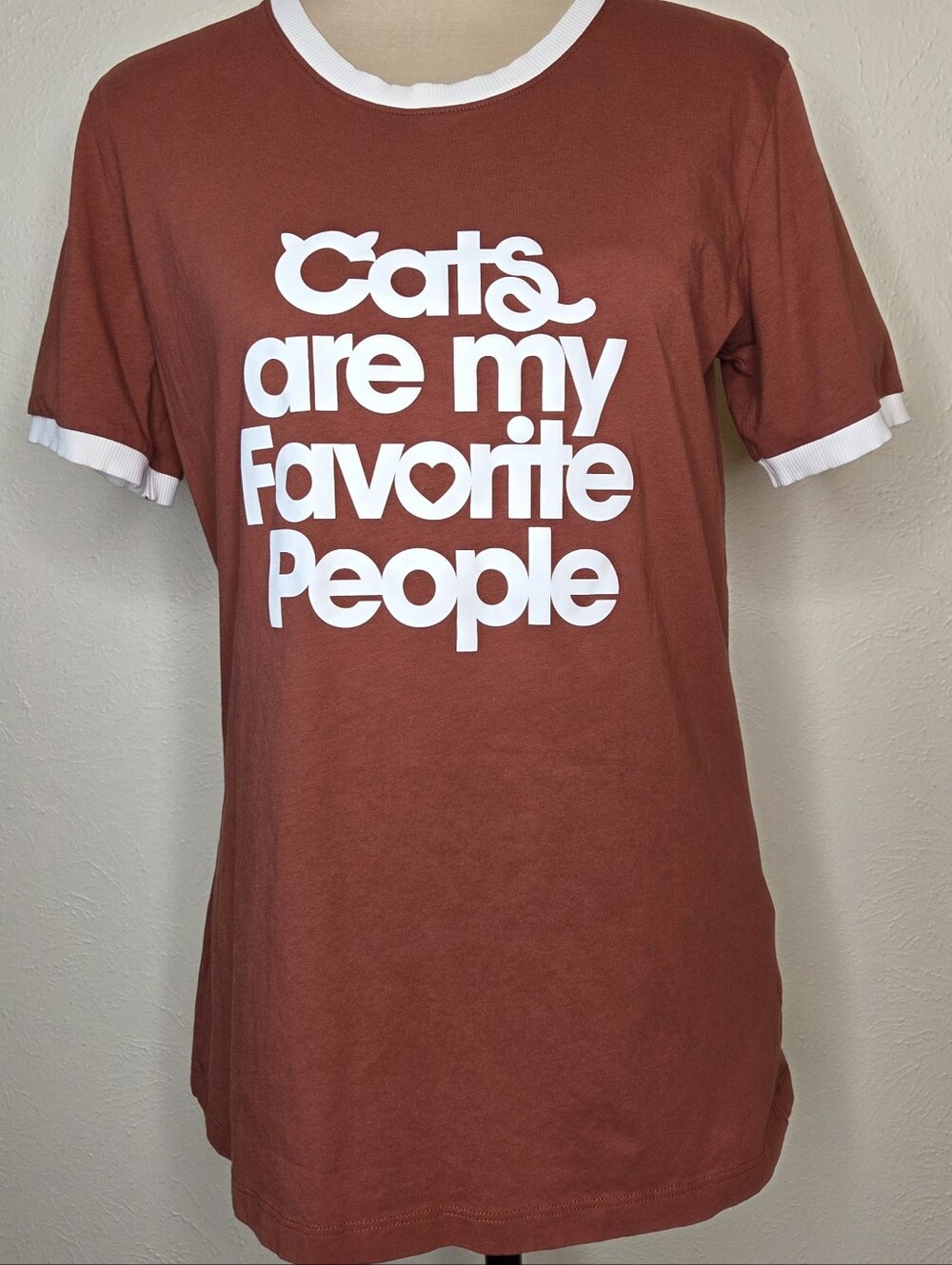 The Bee & The Fox Cats Are My Favorite People Ringer Tee L Graphic Cotton